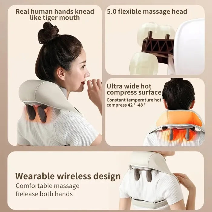 WellnessWave™ Electric shawl U-shaped pillow massager